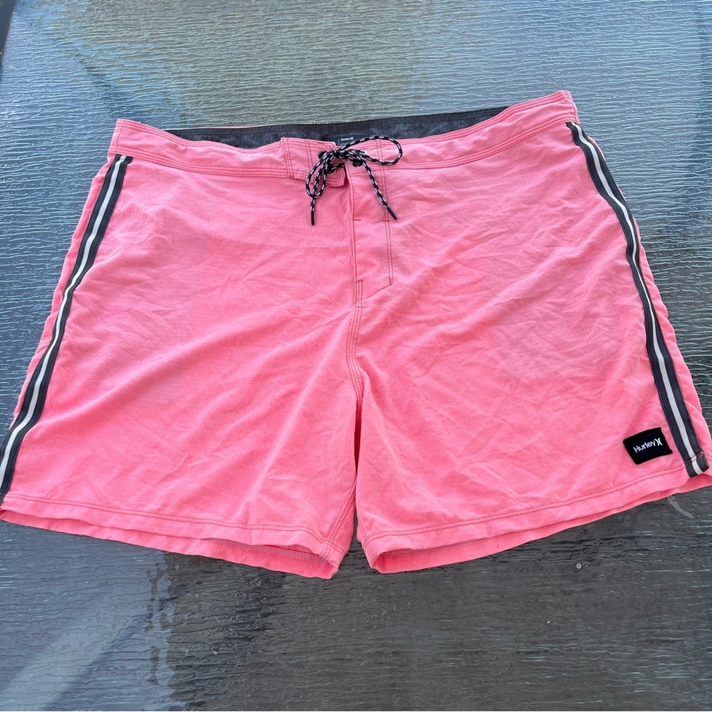 Hurley Men's Pink Swim Board Shorts